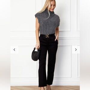 Straight Leg Black Pants for Women - Sleek Everyday Trousers